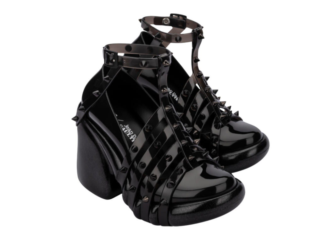 MELISSA PUNK LOVE PUMP + JEAN PAUL GAULTIER AD – BLACK/CLEAR BLACK