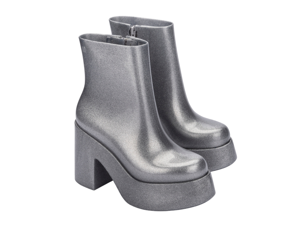 MELISSA NUBIA II AD – GLITTER CLEAR SILVER