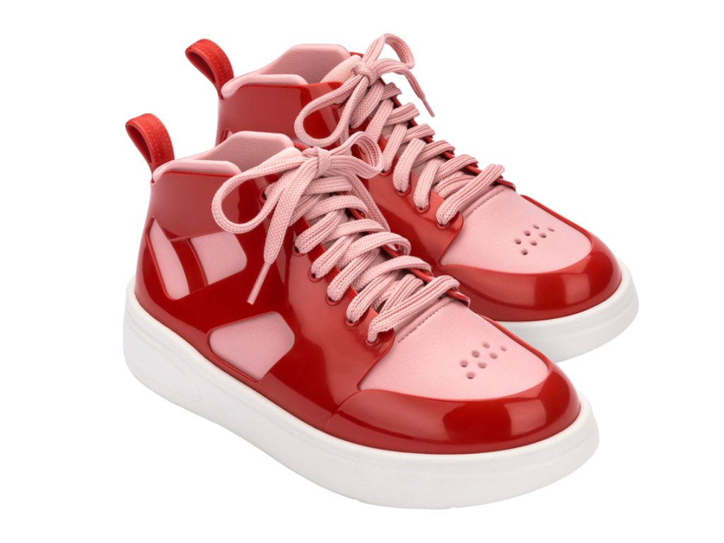 MELISSA PLAYER SNEAKER AD – WHITE/RED