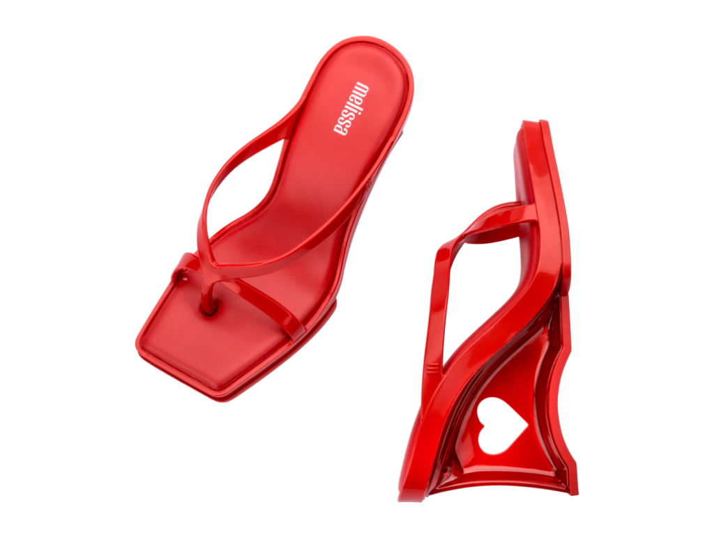 MELISSA GLASS HEEL AD