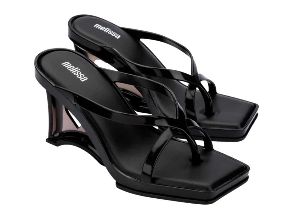 MELISSA GLASS HEEL AD
