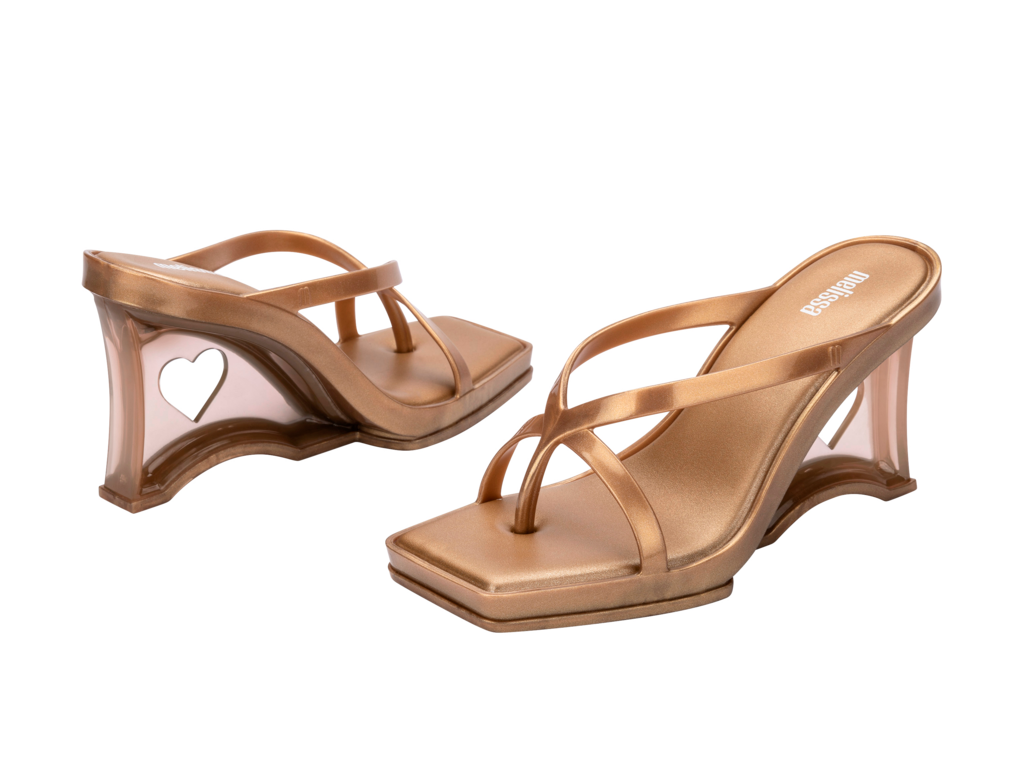 MELISSA GLASS HEEL AD