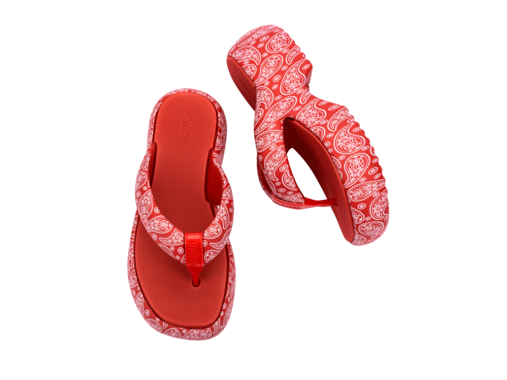 MELISSA FREE FUZZY PRINTED PLATFORM AD