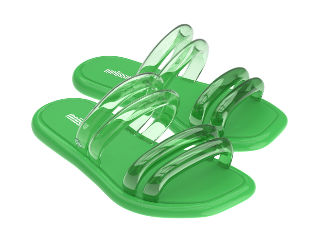 MELISSA AIRBUBBLE SLIDE AD – GREEN/TRANSP GREEN