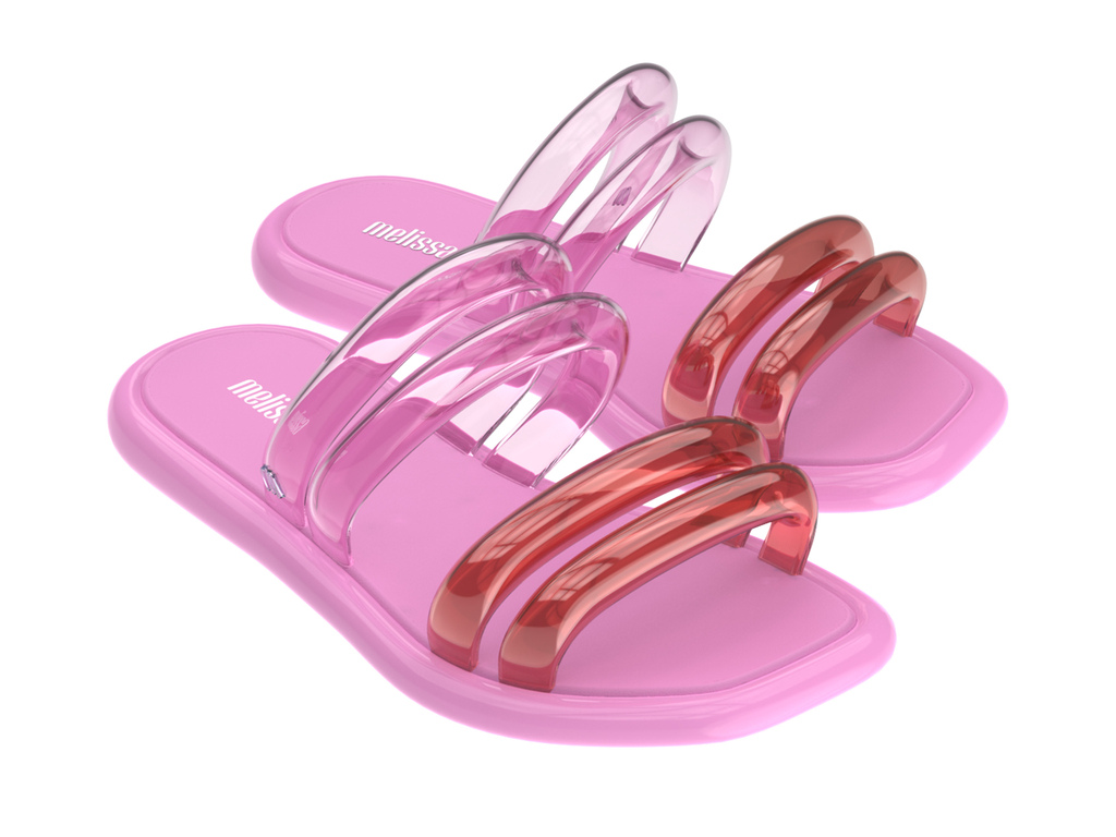 MELISSA AIRBUBBLE SLIDE AD – PINK/PINK TRANSP