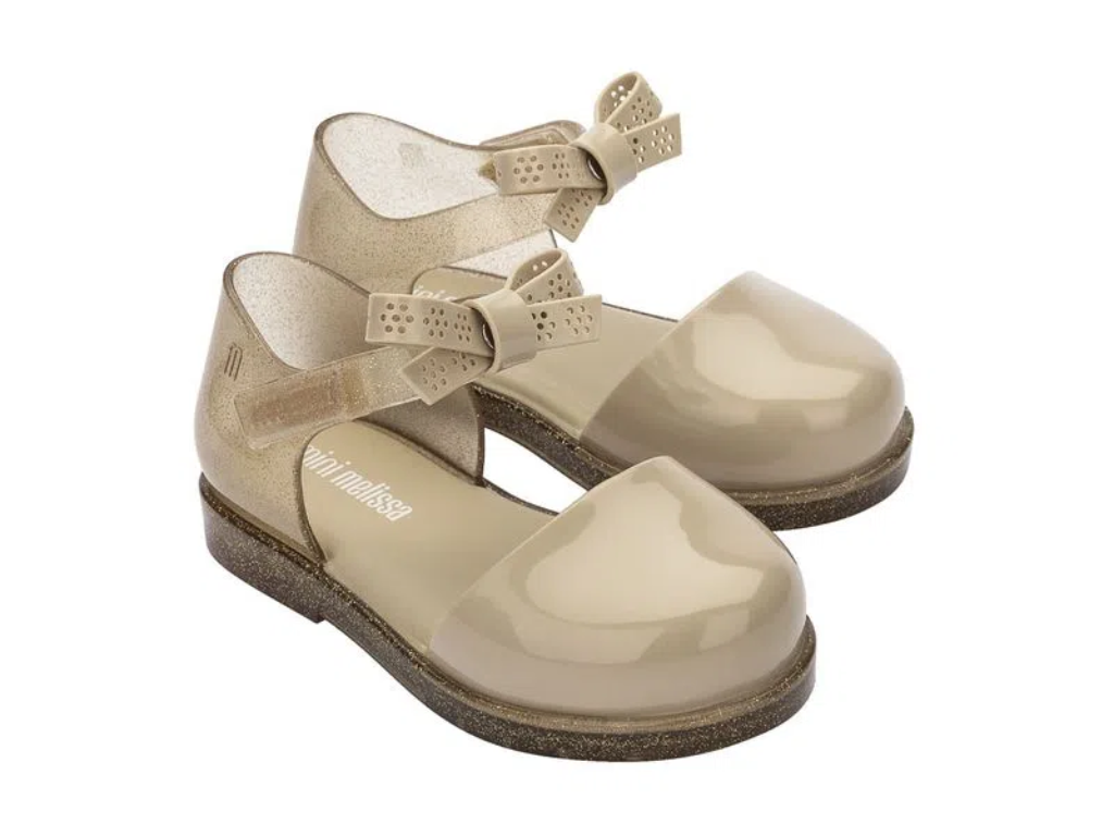 MINI MELISSA AMY BB – BEIGE/GOLDEN GLITTER
