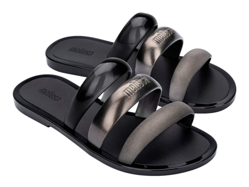 MELISSA ECLIPSE SLIDE AD – SILVER/BLACK