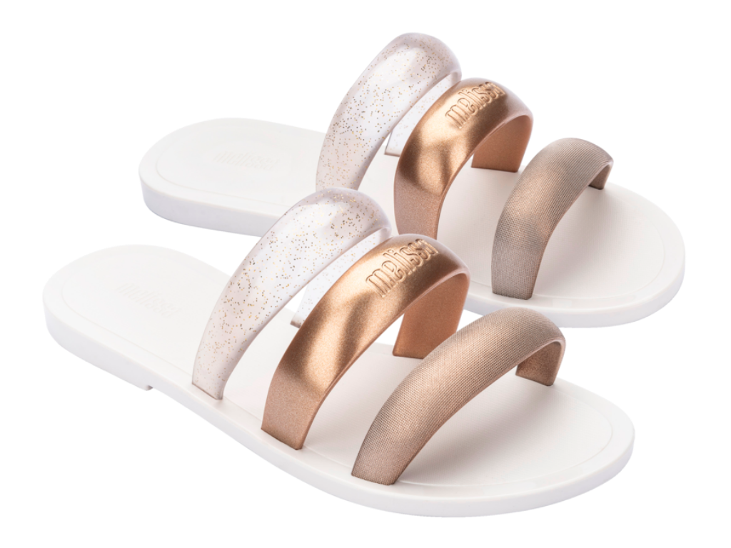 MELISSA ECLIPSE SLIDE AD – BRONZE/GOLDEN/WHITE