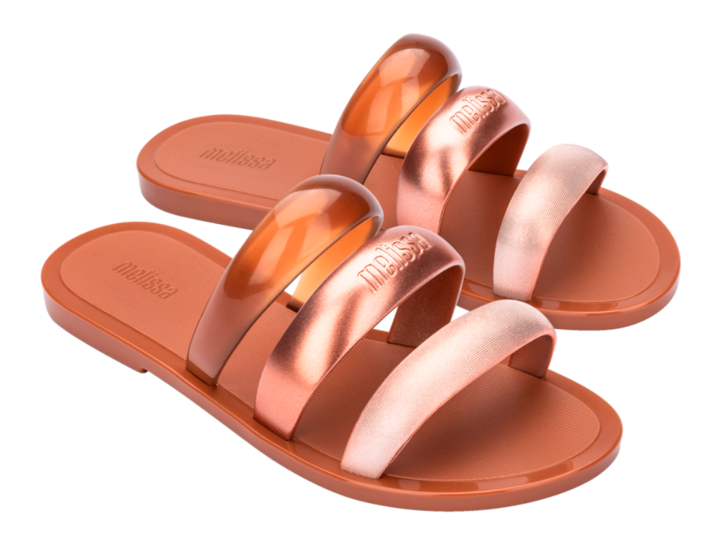 MELISSA ECLIPSE SLIDE AD – GOLD/BROWN