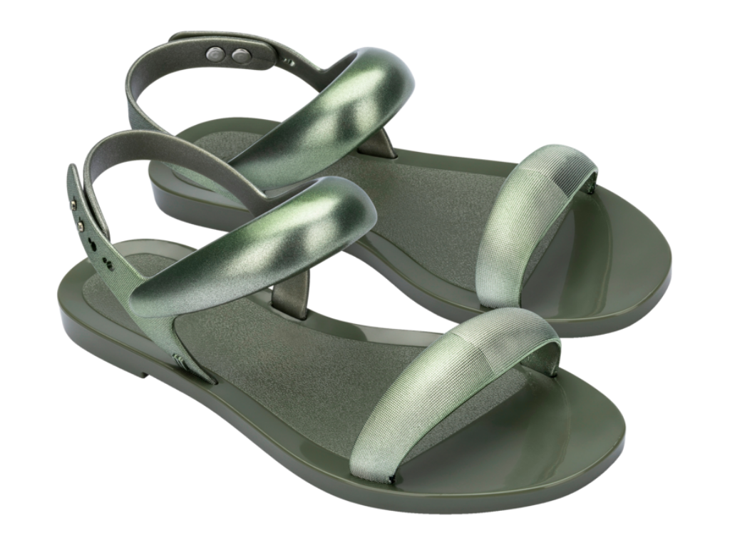 MELISSA ECLIPSE SANDAL AD – GREEN/METALLIC GREEN