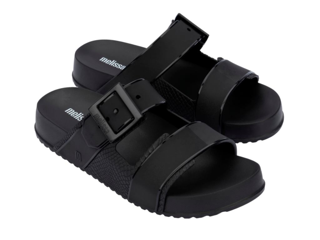 MELISSA COZY CONNECTION SLIDE AD – BLACK