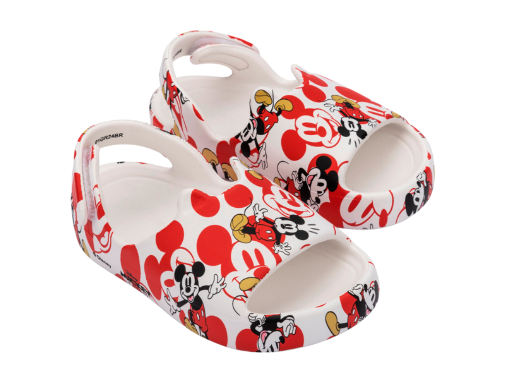 MINI MELISSA FREE CUTE + MICKEY AND FRIENDS BB – WHITE/RED