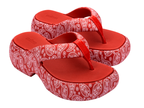 MELISSA FREE FUZZY PRINTED PLATFORM AD