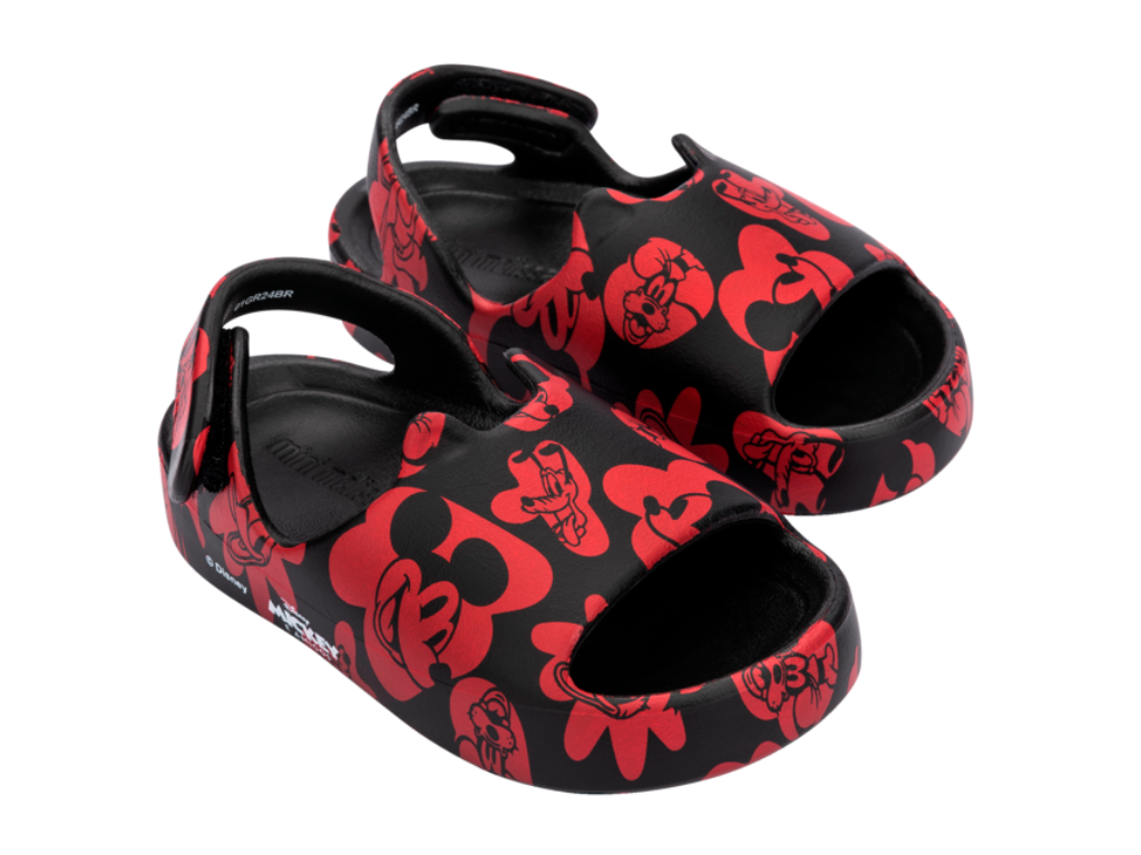 MINI MELISSA FREE CUTE + MICKEY AND FRIENDS BB – BLACK/RED