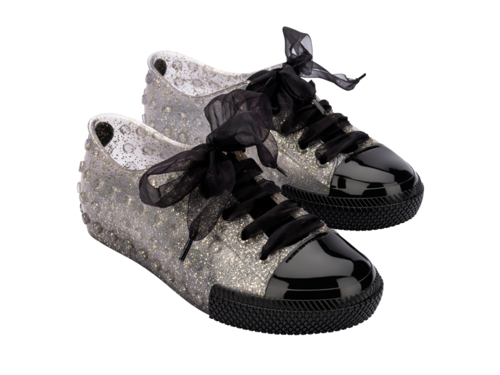 MINI MELISSA POLIBOLHA SPECIAL INF – BLACK/GOLD GLITTER