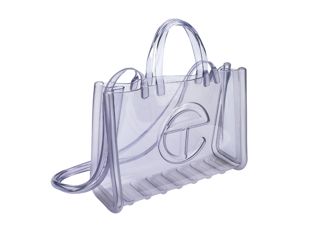 MELISSA X TELFAR LARGE JELLY SHOPPER II – CLEAR