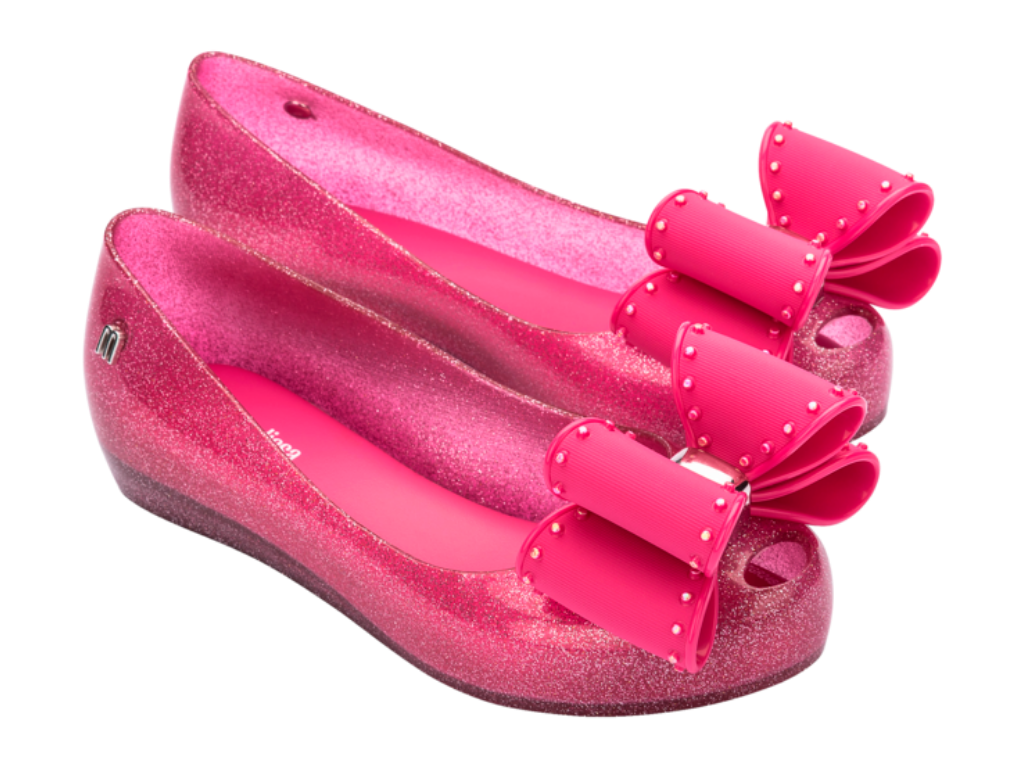 MINI MELISSA ULTRAGIRL CLASSIC BOW INF – GLITTER PINK