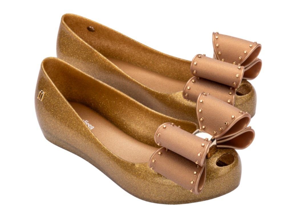 MINI MELISSA ULTRAGIRL CLASSIC BOW INF – PEARLY BEIGE