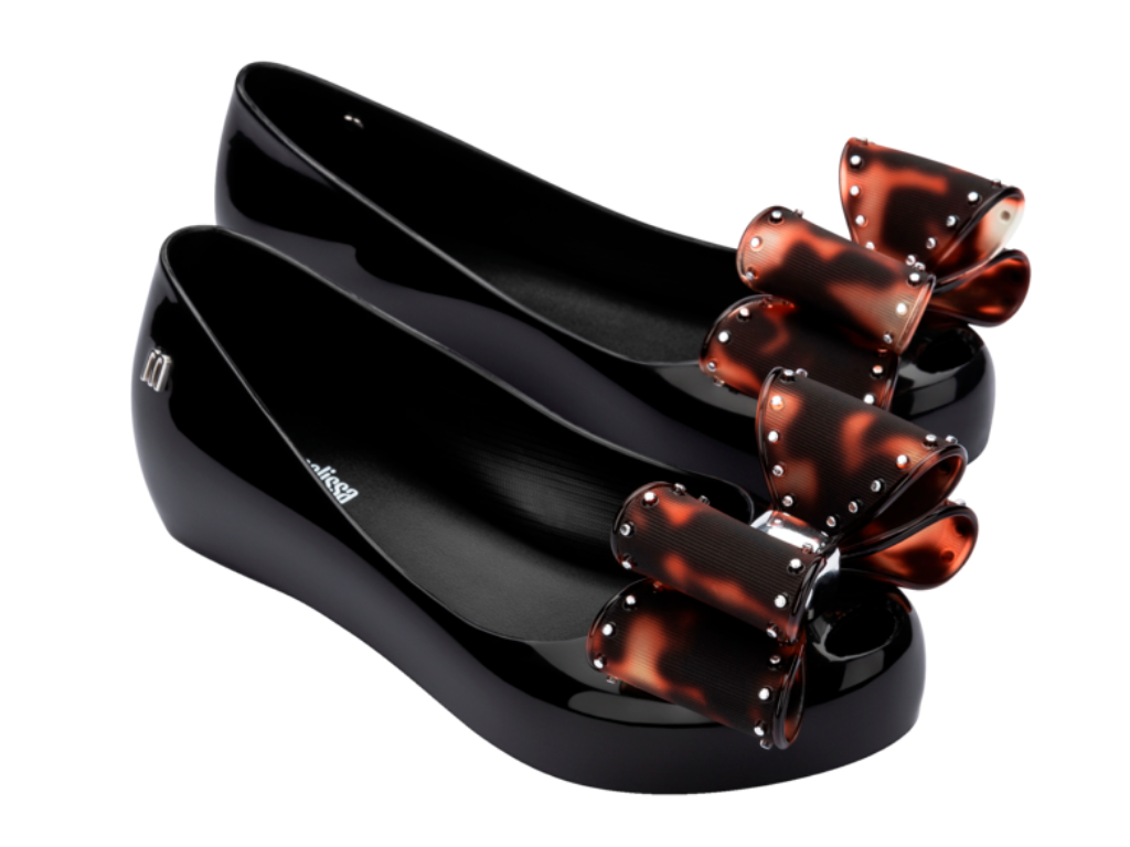 MINI MELISSA ULTRAGIRL CLASSIC BOW INF – BLACK/TORTOISESHELL