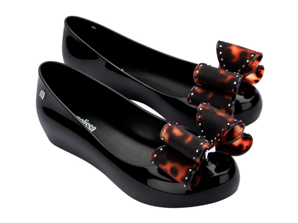 MELISSA ULTRAGIRL CLASSIC BOW AD – BLACK/TORTOISESHELL