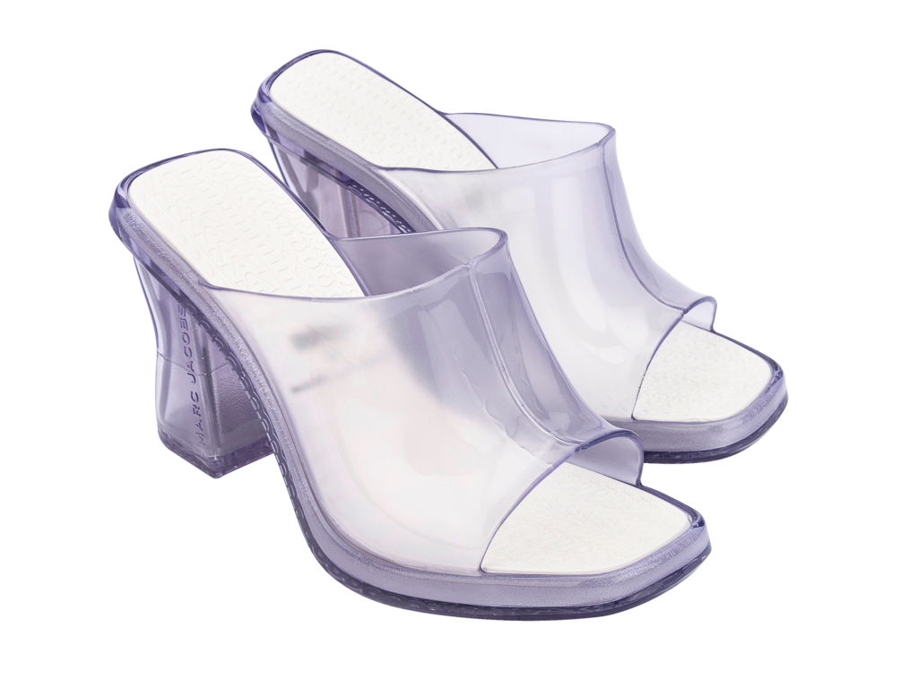 MELISSA MULE + MARC JACOBS AD – CLEAR/WHITE