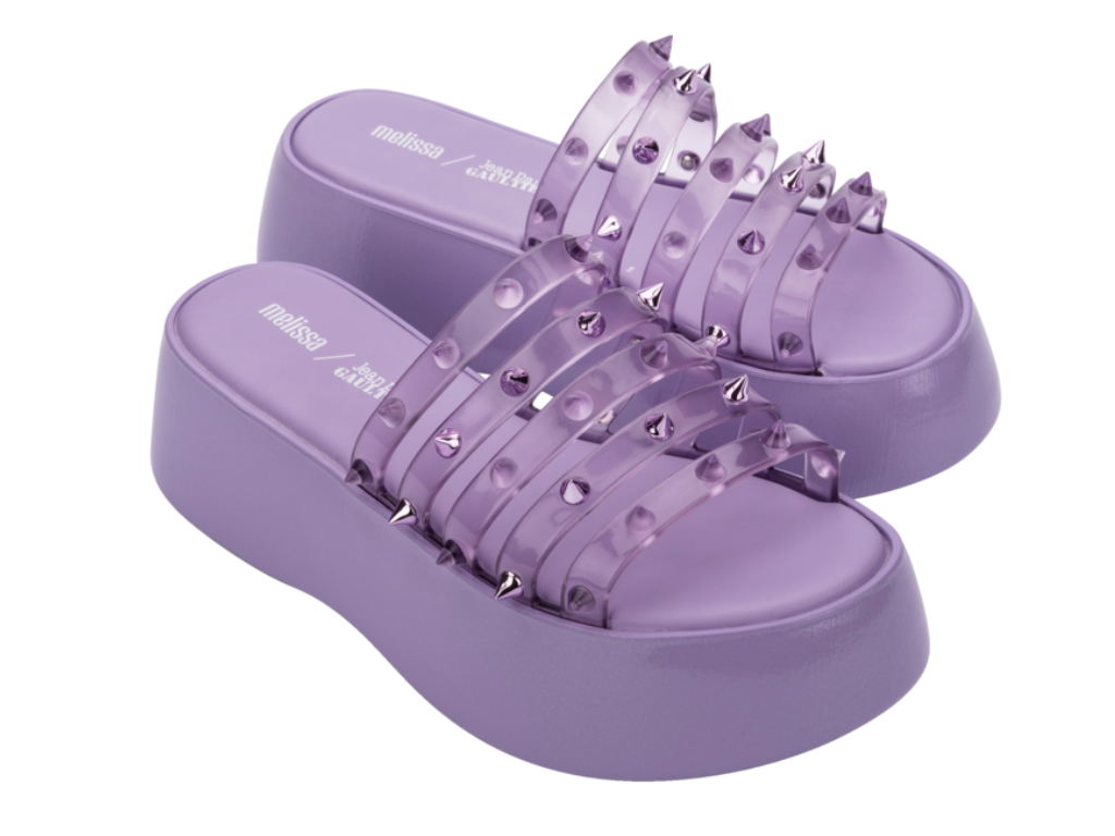 MELISSA BECKY PUNK LOVE + JEAN PAUL GAULTIER AD – VIOLET/ CLEAR LILAC
