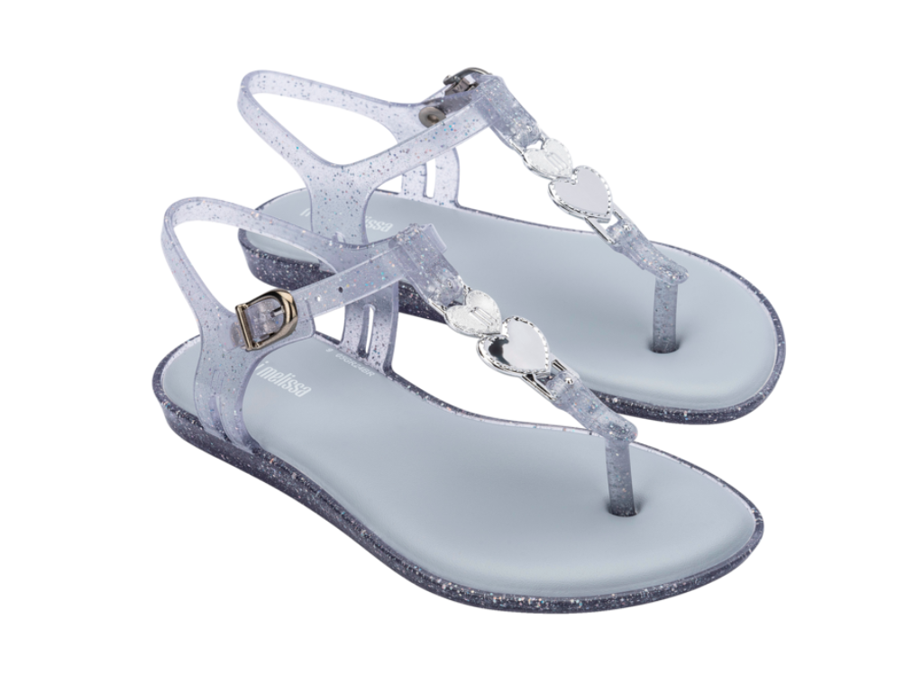 MINI MELISSA SOLAR INF – GLITTER CLEAR /BLUE