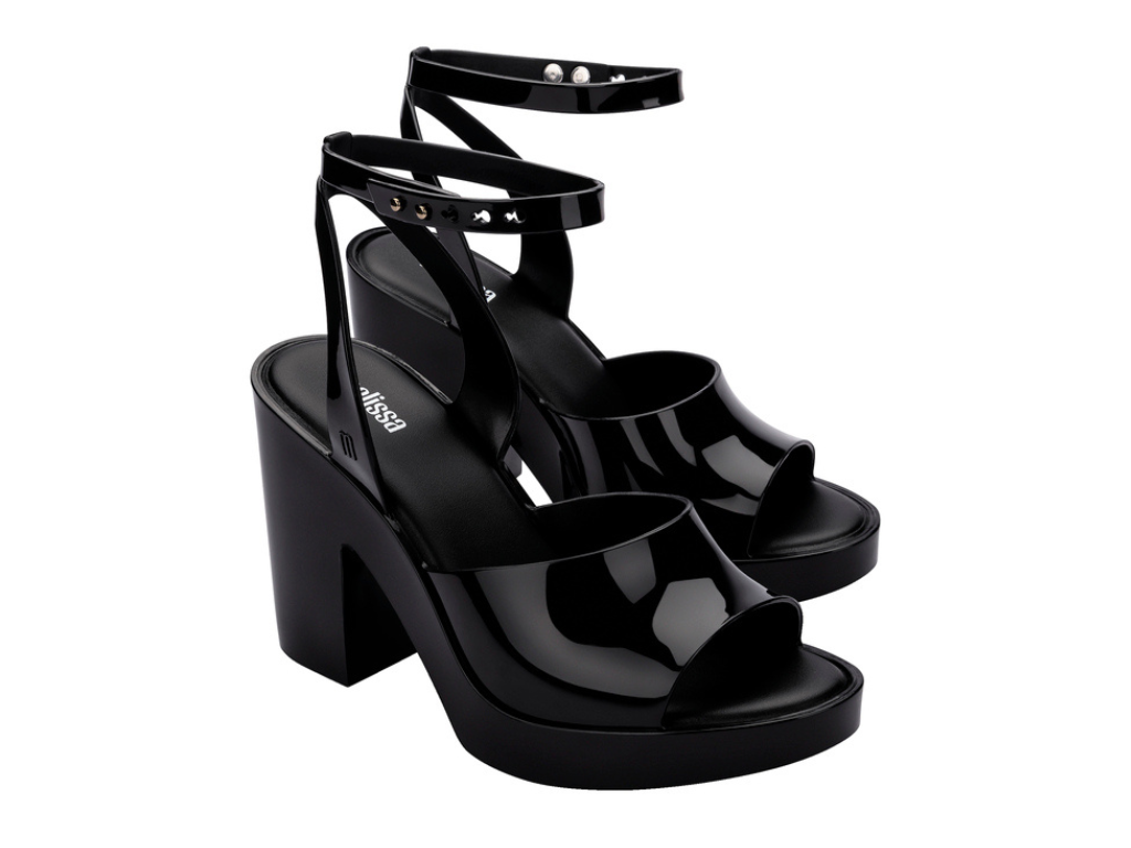 Sandalia salto top grosso melissa