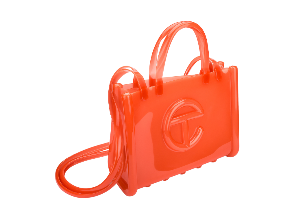 MELISSA X TELFAR MEDIUM JELLY SHOPPER II – ORANGE