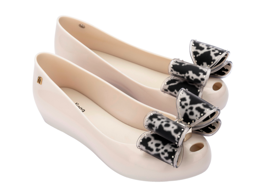 MELISSA ULTRAGIRL CLASSIC BOW AD – BEIGE/BLACK