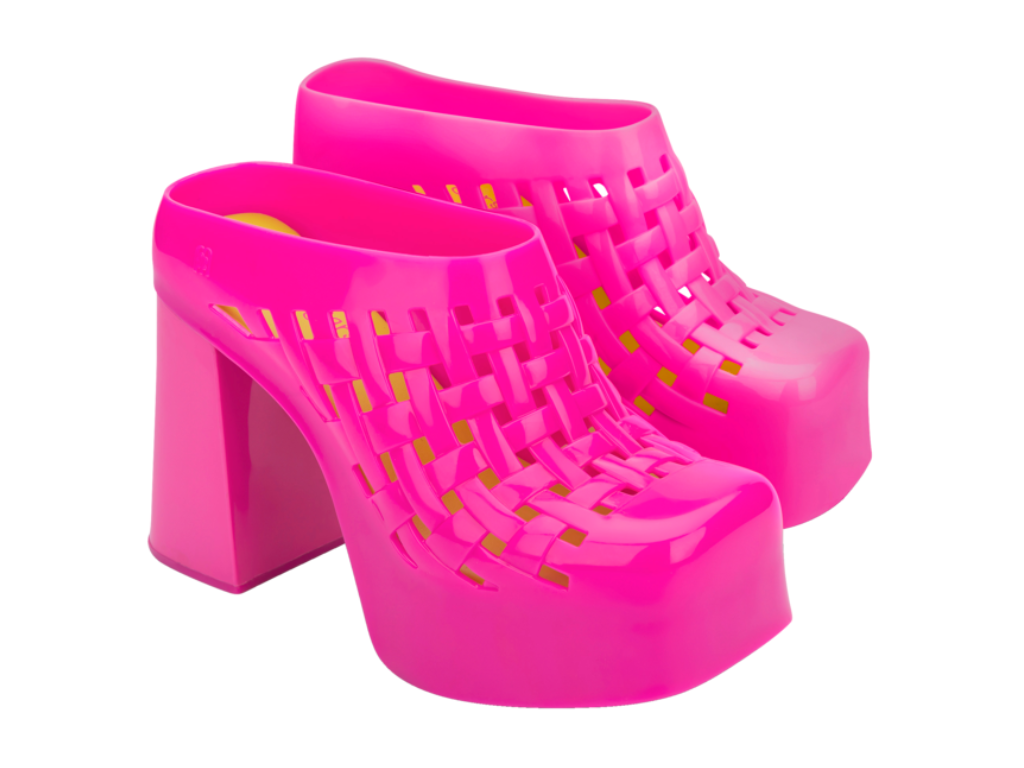 MELISSA CLOG HEEL + MARSHALL COLUMBIA AD – PINK