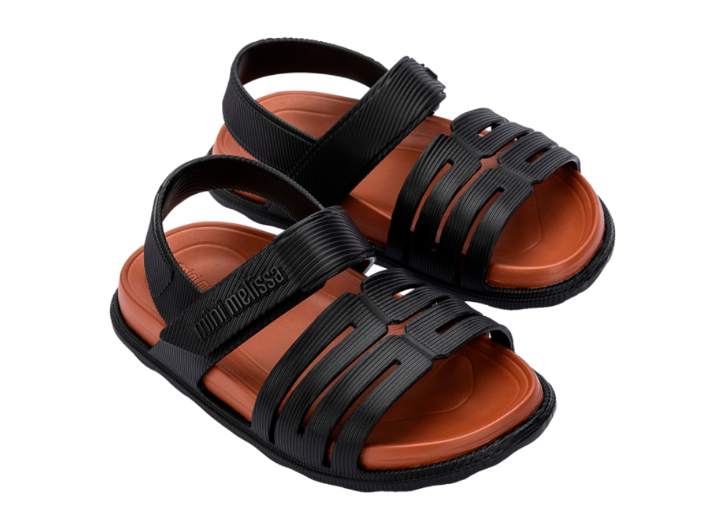 MINI MELISSA KAITEKI SANDAL BB – BLACK/BROWN