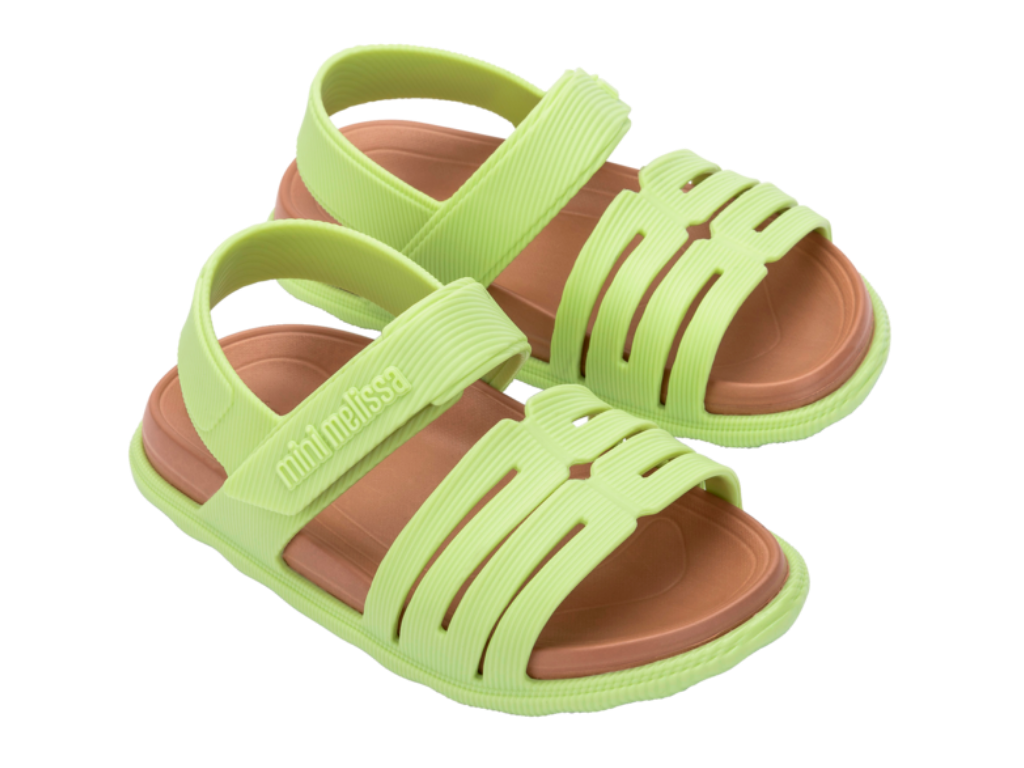 MINI MELISSA KAITEKI SANDAL BB – GREEN/BROWN