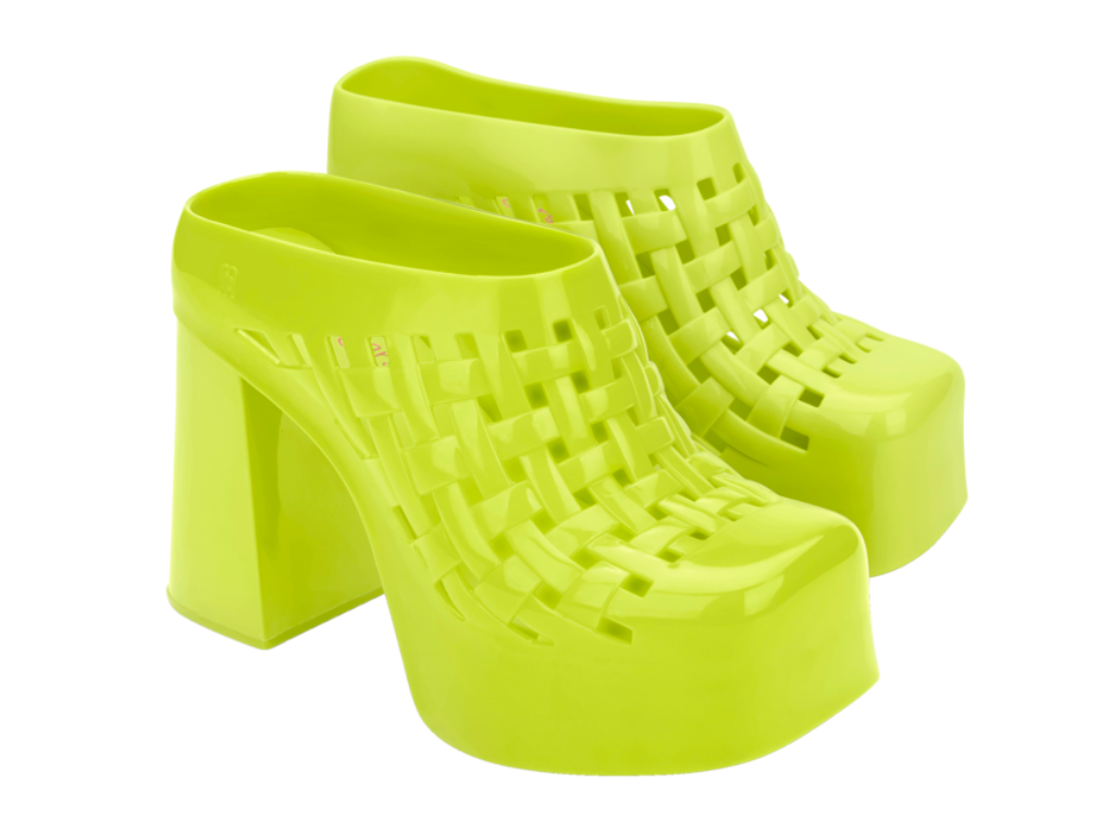 MELISSA CLOG HEEL + MARSHALL COLUMBIA AD – GREEN