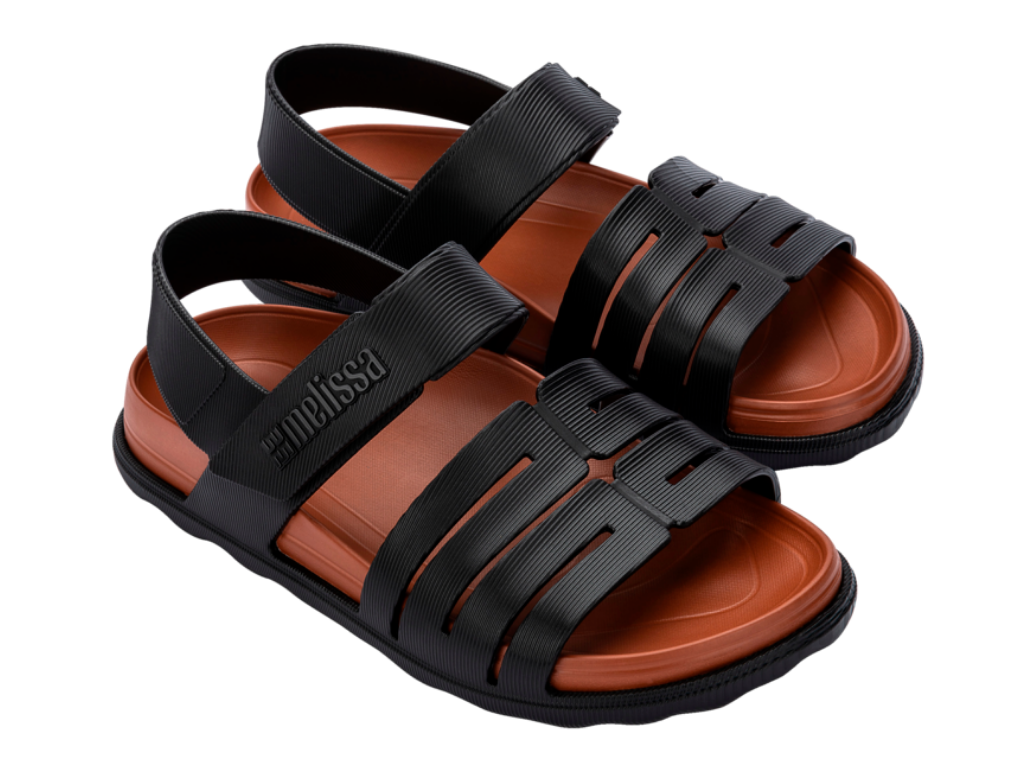 MELISSA KAITEKI SANDAL AD – BLACK/BROWN