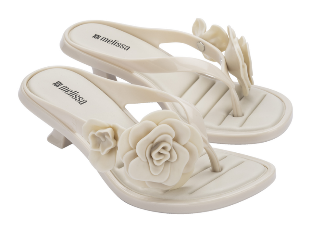 MELISSA THONG KITTEN HEEL PETALS AD