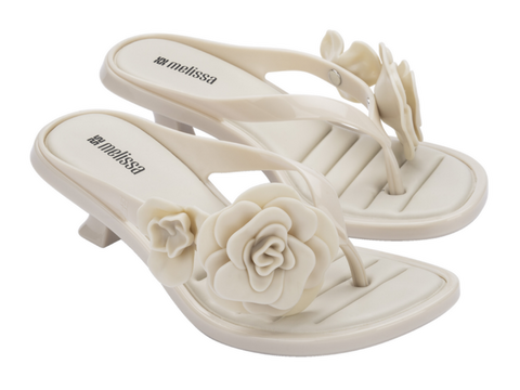MELISSA THONG KITTEN HEEL PETALS AD
