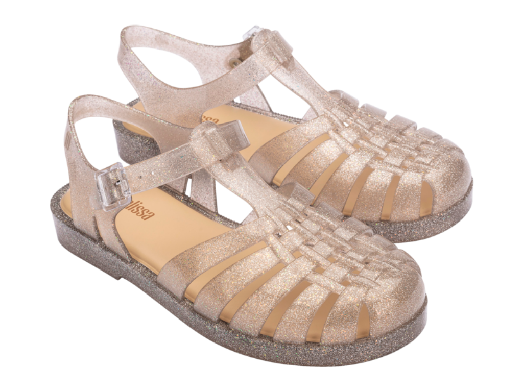 MELISSA POSSESSION SHINY AD – BEIGE SILVER GLITTER