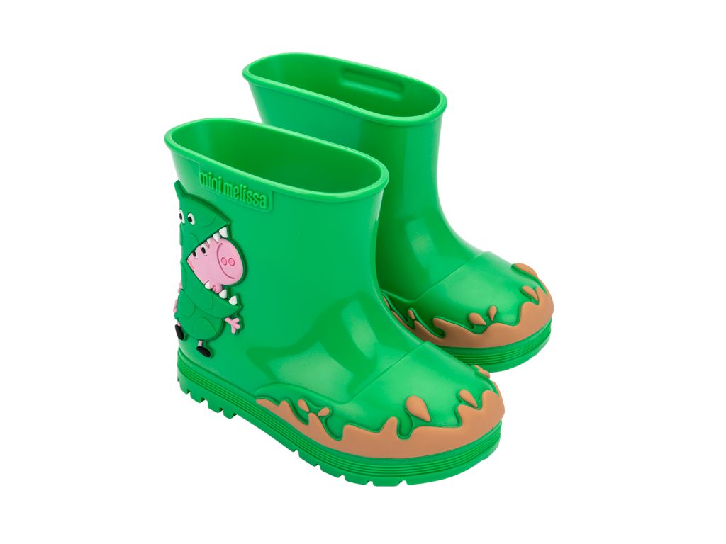 MINI MELISSA WELLY + PEPPA PIG BB – GREEN/BEIGE