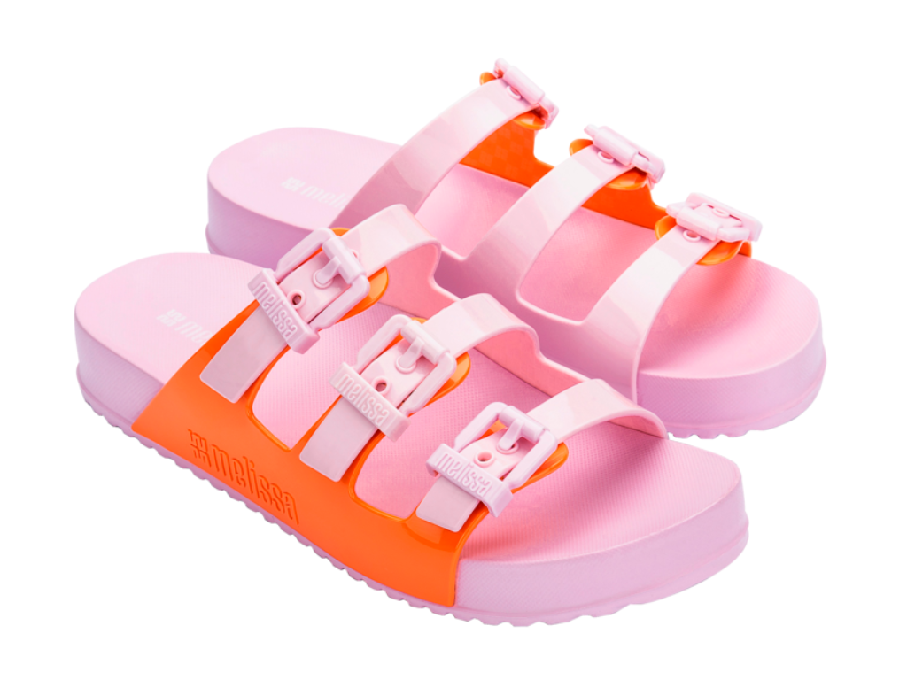 MELISSA COZY STRIPES AD – PINK/ORANGE