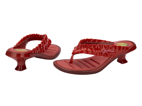 MELISSA THONG KITTEN HEEL + GANNI AD