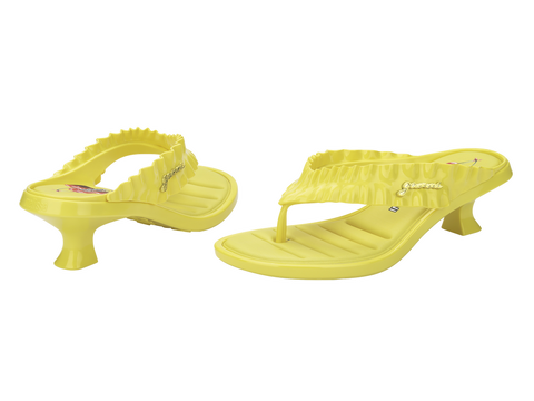 MELISSA THONG KITTEN HEEL + GANNI AD