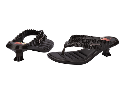 MELISSA THONG KITTEN HEEL + GANNI AD