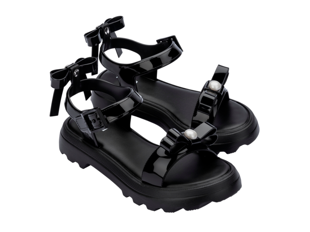 MELISSA TOWN SANDAL BOW AD – BLACK