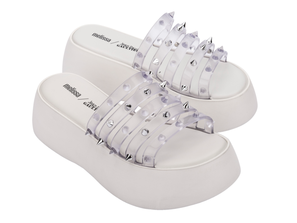 MELISSA BECKY PUNK LOVE + JEAN PAUL GAULTIER AD – WHITE/CLEAR
