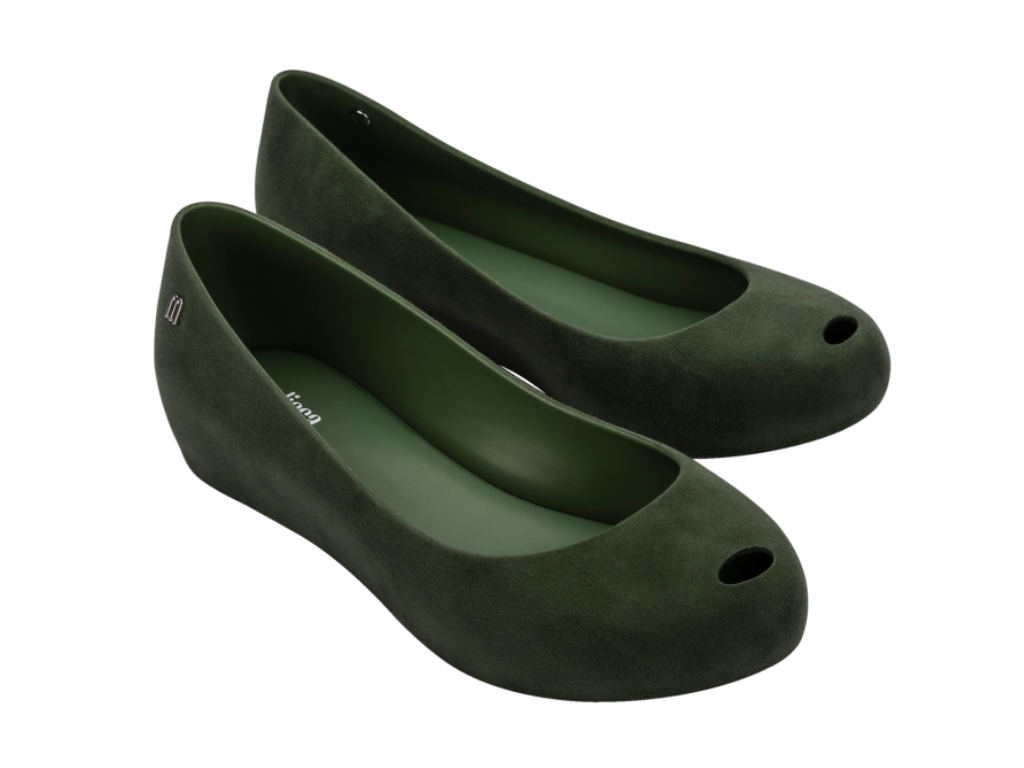 MELISSA ULTRAGIRL VELVET AD – GREEN FLOCKED