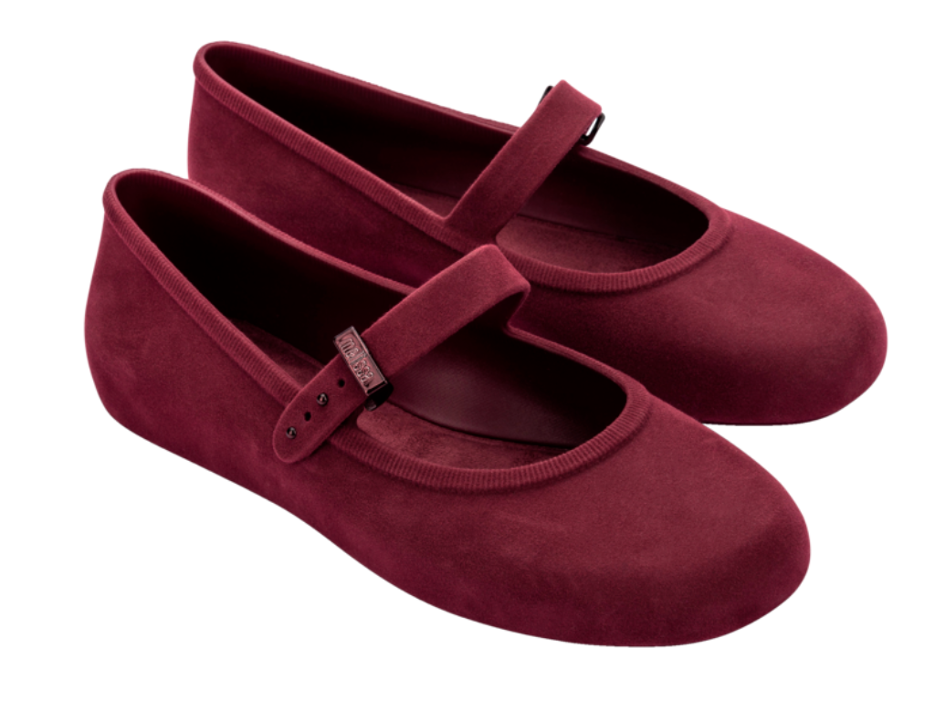 MELISSA SOFT BALLERINA VELVET AD – RED