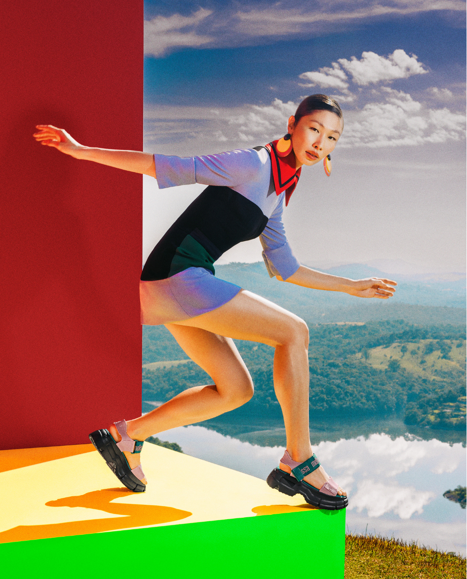 <p><strong>MELISSA PULSE AD - </strong>BLACK/PINK/GREEN</p>