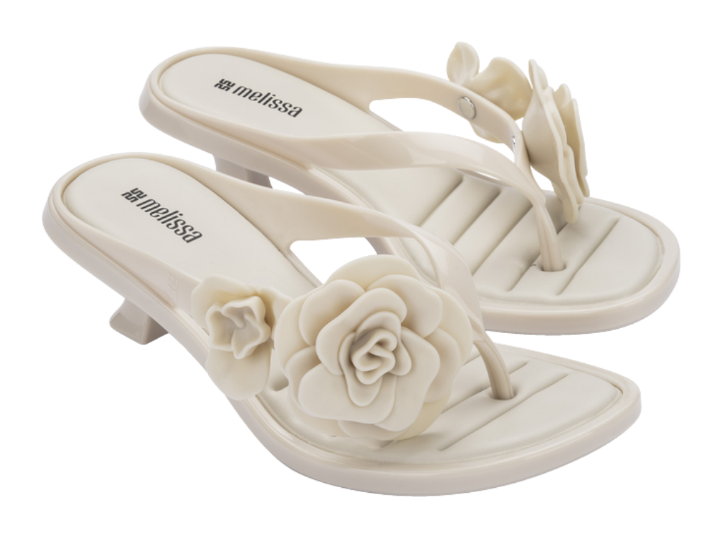 MELISSA THONG KITTEN HEEL PETALS AD