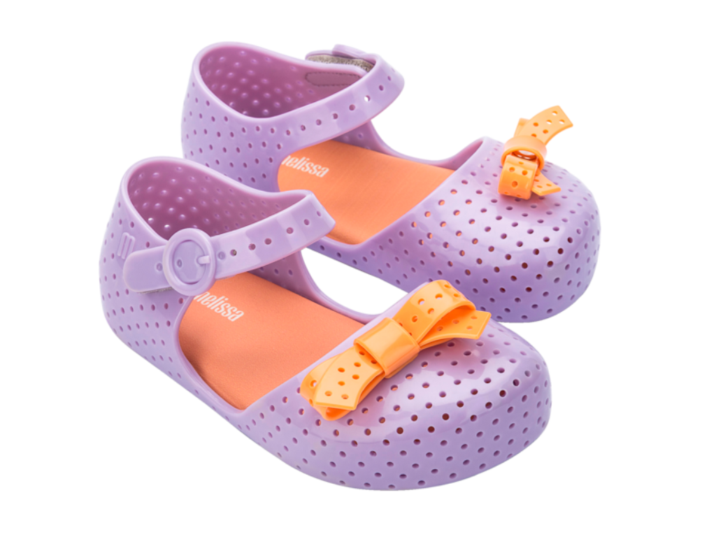 MINI MELISSA FURADINHA POP BB – LILAC/ORANGE